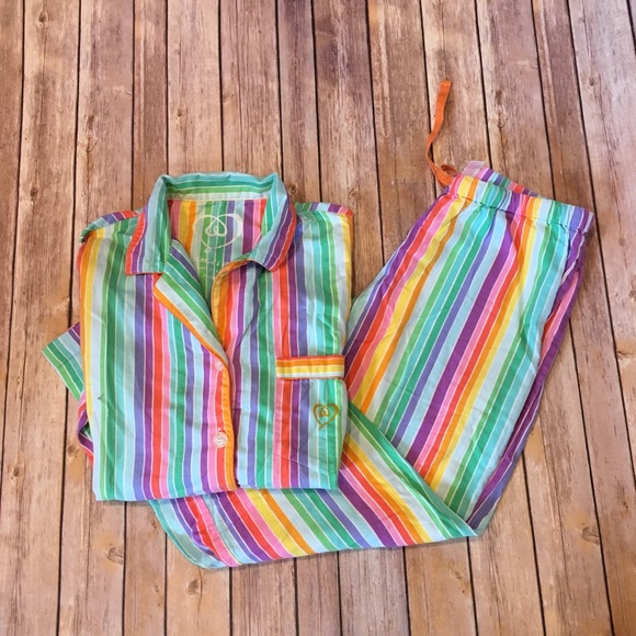 Victoria's Secret Other - Victoria’s secret Striped pajama set, size medium